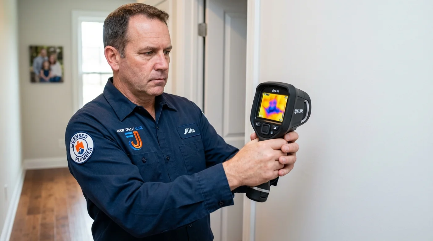 Thermal imaging leak detection by Johns Plumbing LLC in Whitehouse Station